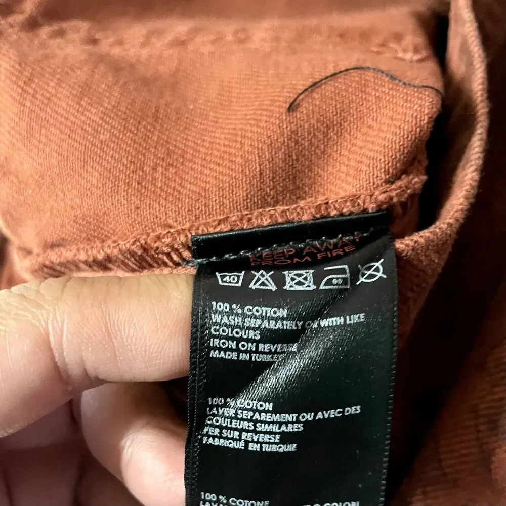 BDG Urban Outfitters NWOT Rust Snake Print Denim Mini Skirt Size S - Picture 6 of 11